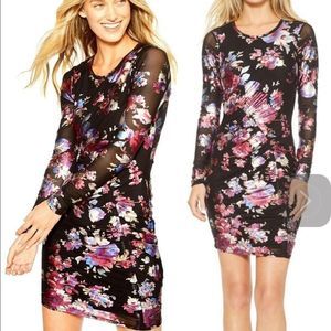 Parker glossy metallic dress